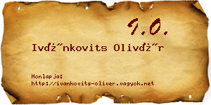 Ivánkovits Olivér névjegykártya